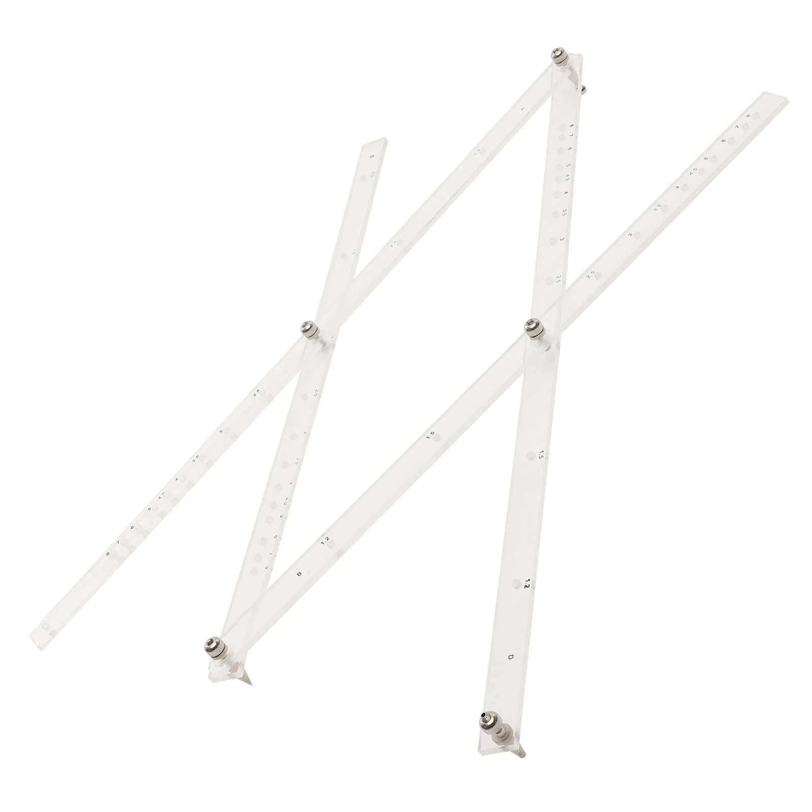 

Lightweight Portable Scale Ruler Magnifying Drawing Tool For Student School Office Folding Ruler Engineering Design Measurement