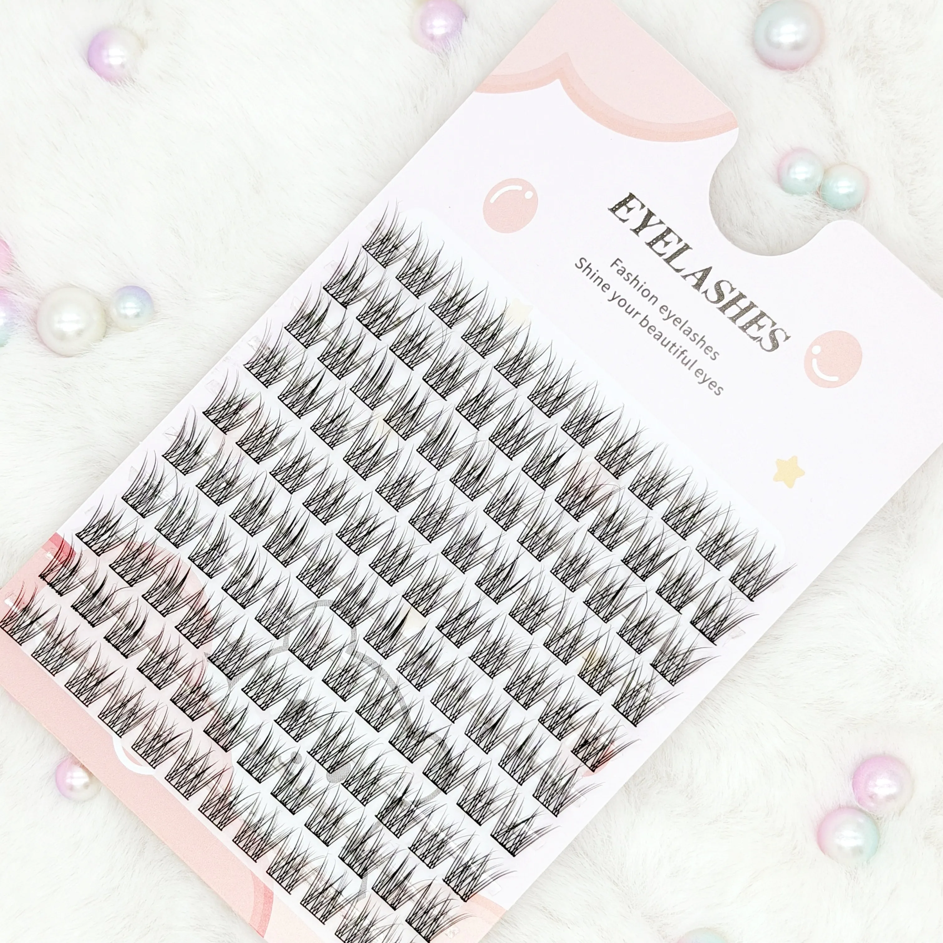 120 Soft & Light Fishtail Single Cluster Eyelashes D Curl, 10-12Mm - Perfect for Daily Makeup, Everyday Eyelash Extension | Fish