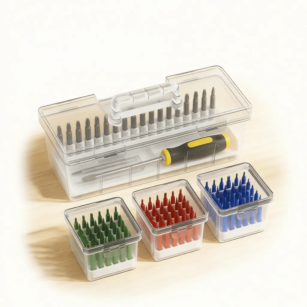 Portable Organizer Box Anti Static Plastic Storage Case For Hardware Screws Electronic Components Building Blocks