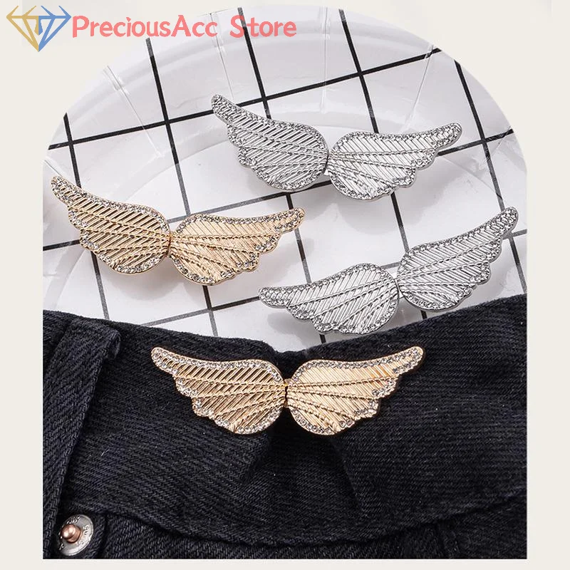 Adjustable Angel Wing Waist Clips Clothing Buckle For Jeans Skirts Pants Fitting Accessory