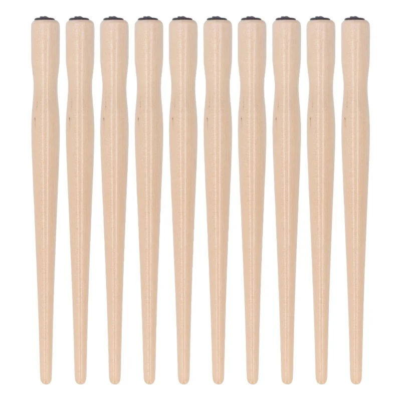 

Держатель для перьевых ручек, 10 шт., с удобным захватом, деревянный, для комиксов, рисования, английской каллиграфии, цвет бурливуд