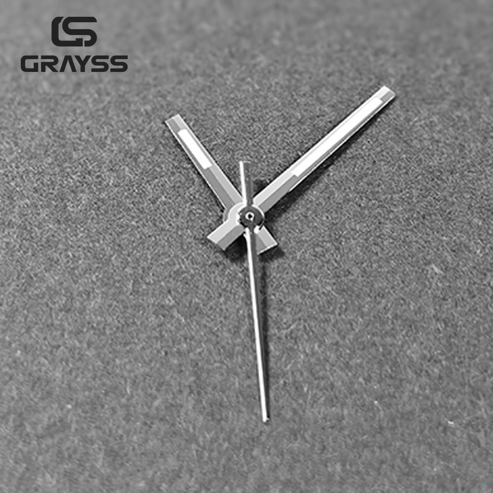 High-quality DJ Hands Super Lume Watch Hands for NH35 NH36 NH38 NH70 NH71 NH72 4R35 4RS6 Silver Watch Accessories DIY