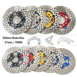 200mm RPM Disc Brake 3 Hole 57mm 70mm Motorcycle Floating Disk Rotor Caliper Universal Front Rear Wheel For Yamaha Scooters Niu