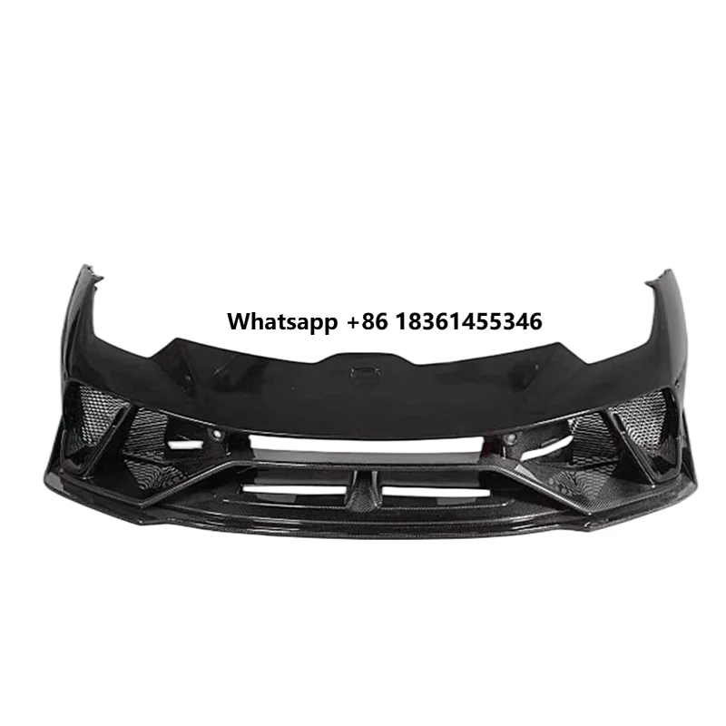 for LP610 LP580 Body Kit Rear Bumper Rear Spoiler P-style Carbon Fiber Front Bumper