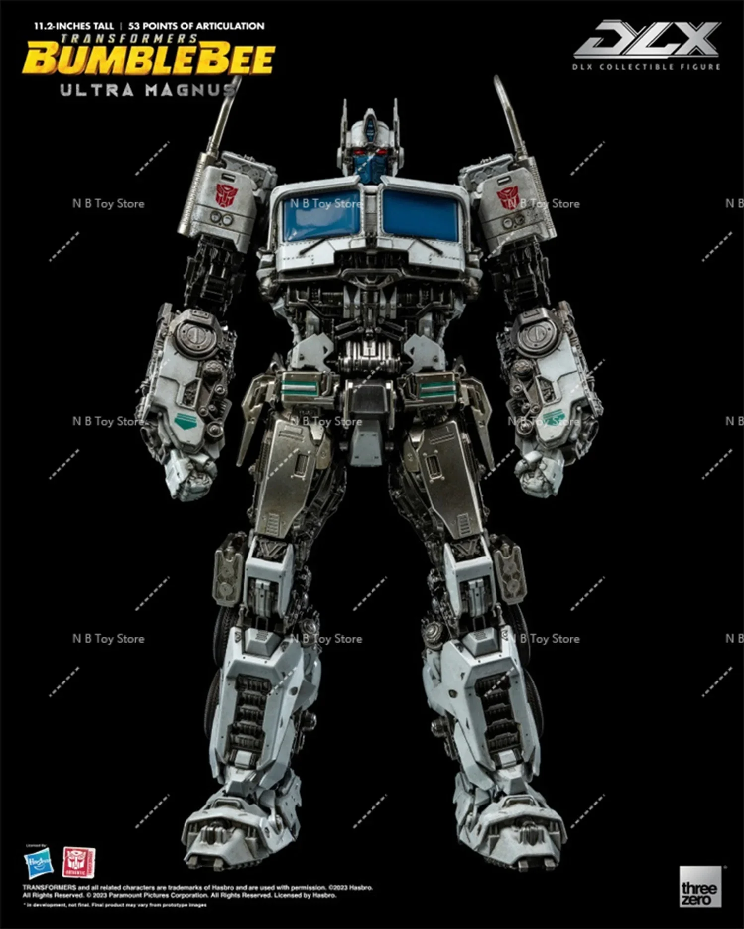 Original ThreeZero 3A G1 MDLX Transformation DLX Ultra Magnus OP Prime 53 Points d'articulation figurine d'action de haute qualité