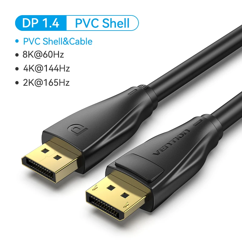 Ventie DisplayPort 1.4 Kabel 8K 60Hz 4K HDR 165Hz Display Port Audiokabel voor Video PC Laptop TV Display Port 1.4 DP Kabel 1.2