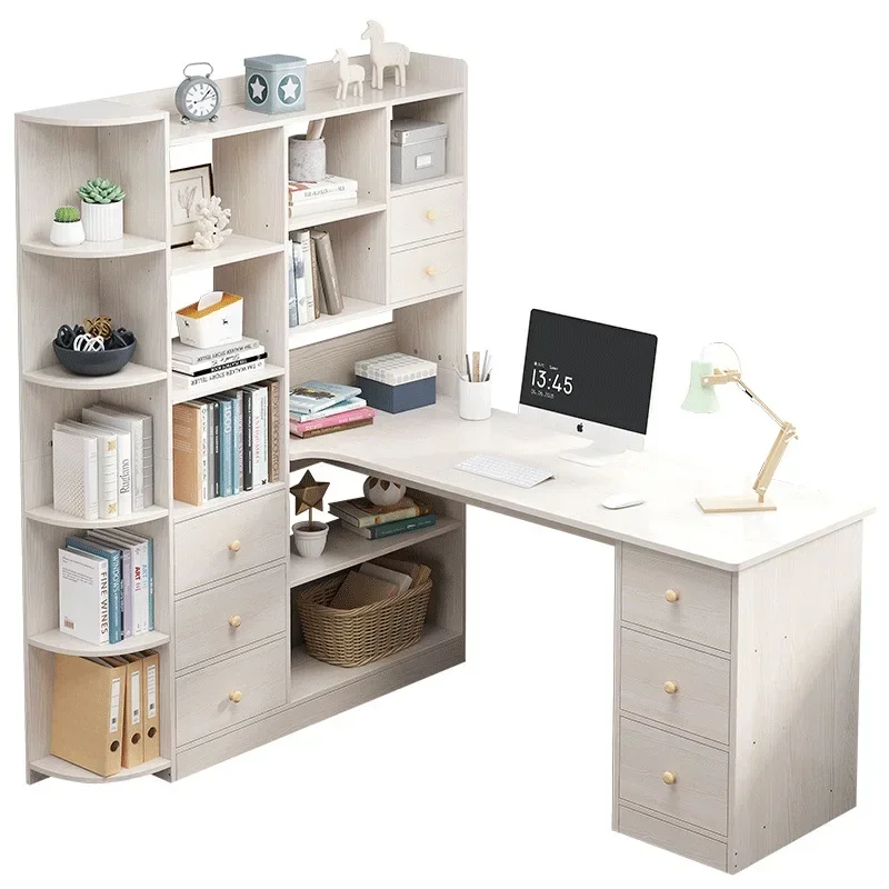 Corner Computer Desk, Office Desk, Home Desk, Multifunctional Study Desk