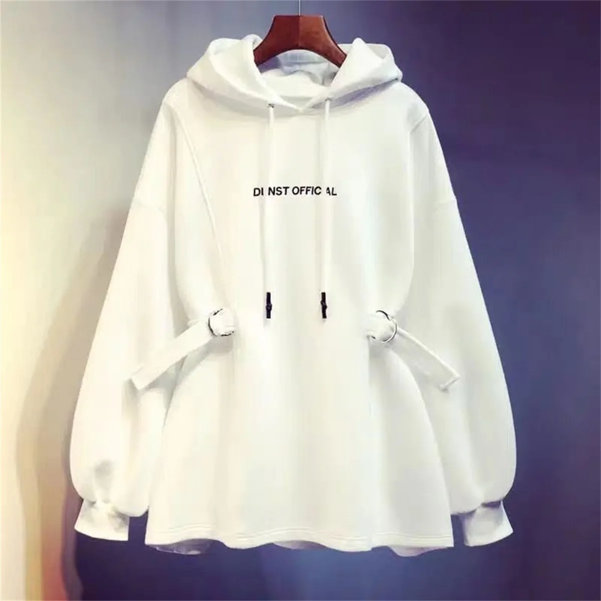 2025 Plus Size Waist Zipper Design Spring And Autumn Dressing Up Thin Hooded Coat Collection Casual Fashion Trends Versatile