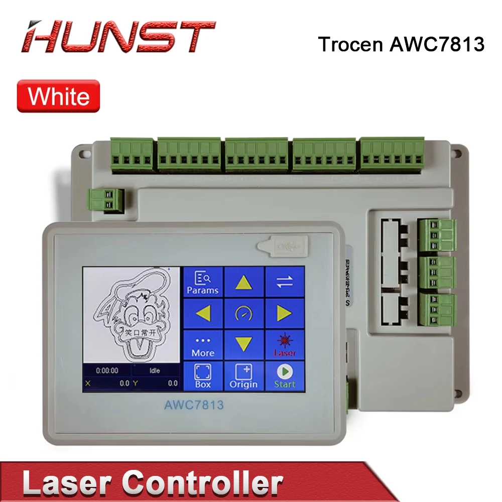 HUNST Trocen AWC7813 Co2 Laser Controller DSP Control System DIY Laser Control Replace AWC608 AWC708 6442G 6445G