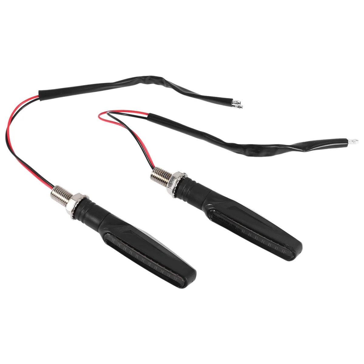 #417B Motorcycle LED Turn Signal Lights for Kawasaki Ninja 1000 250R 300 650 650R ZX7R (black) view 5