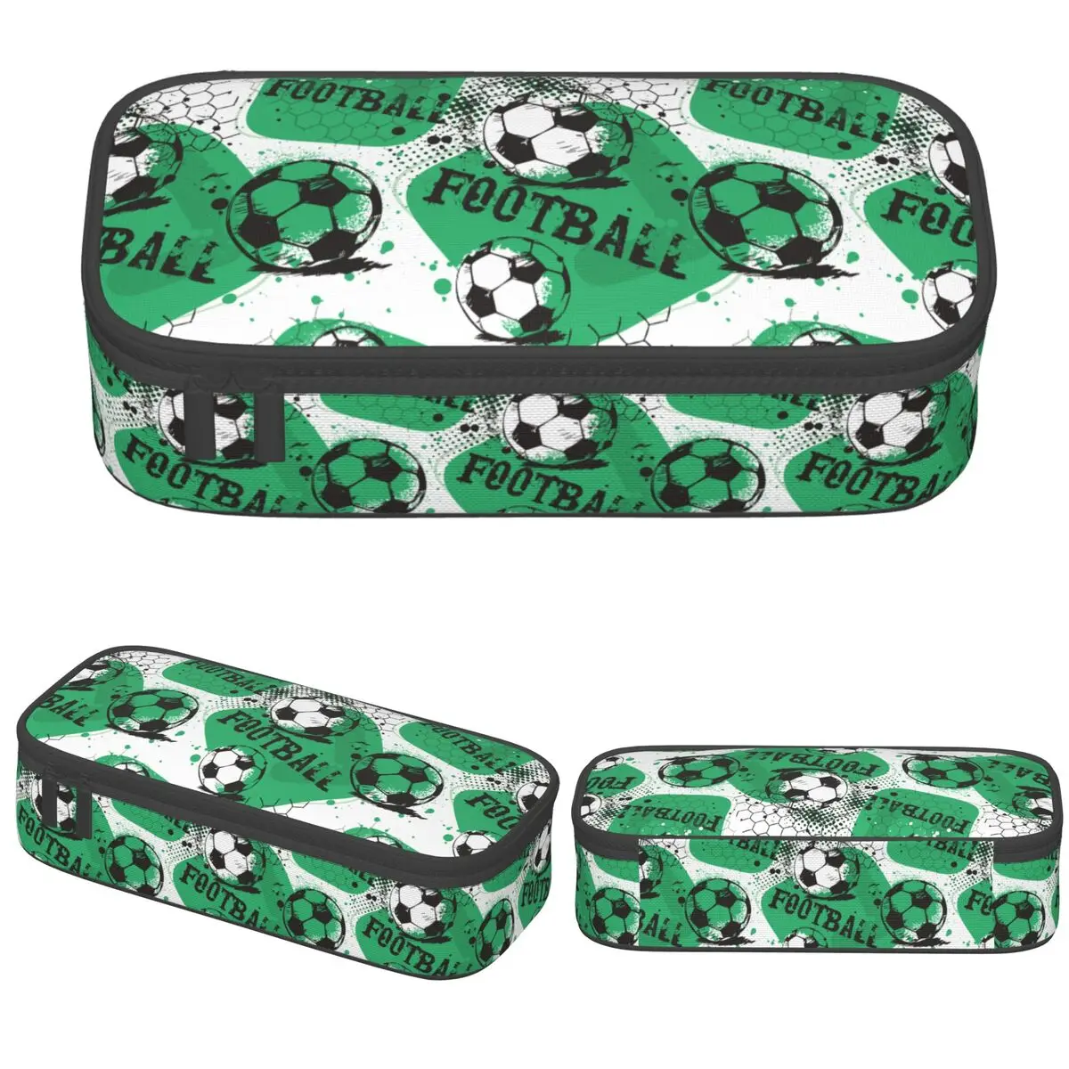 

Футбольный пенал, модные футбольные мячи, спортивная коробка для ручек, сумки для студентов, большая вместимость, школьные принадлежности, косметичка для карандашей