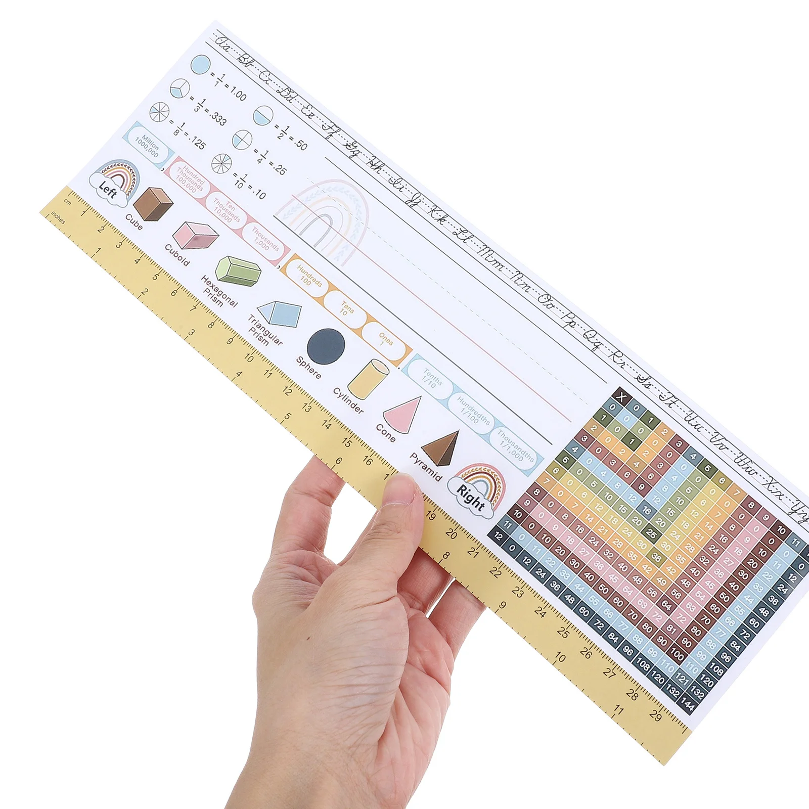 25Pcs 교실 책상 명찰 종이 다채로운 학생 책상 태그 학교를위한 전통적인 원고 학습 도구