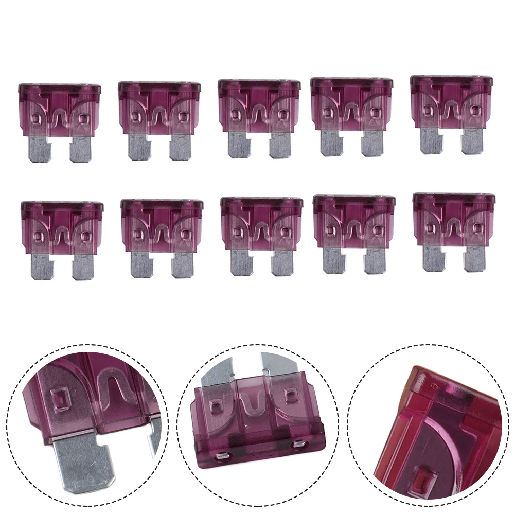 

10pcs 40A ATO Car Fuse Vehicle Flat Fuse Flat Plug Fuse For Automotive Electrics Fuse Systems Car Accessories