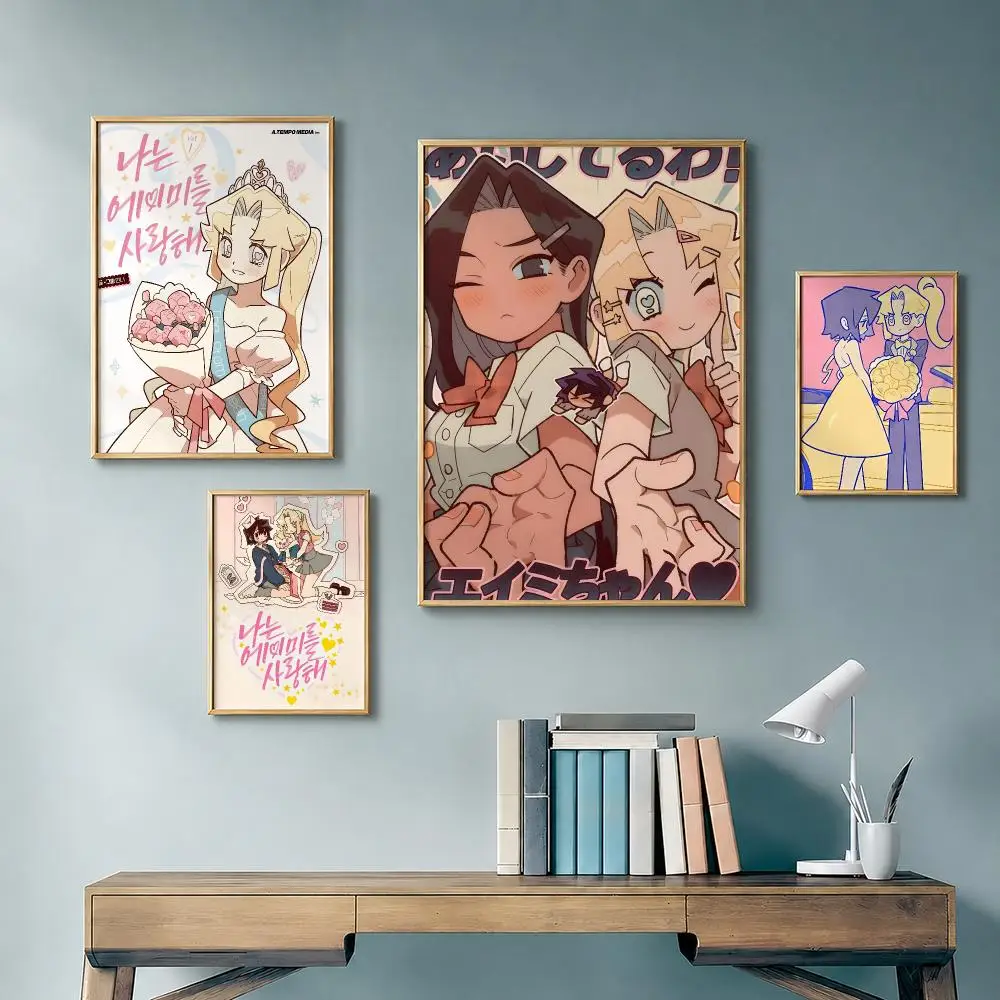 Popular Manga I-I Love AmyS Poster Vintage Retro Anime Poster Stickers Peel and Stick Wall Art Home Decor
