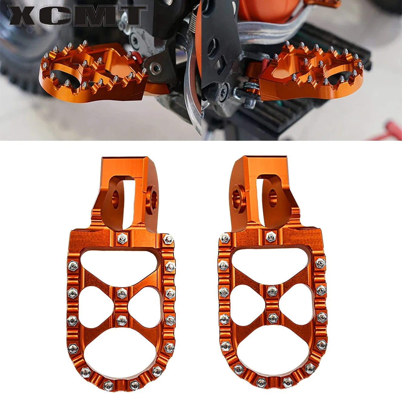 CNC Foot Pegs Pedal Footrests For KTM 125 150 200 250 300 350 450 500 SX SXF EXC EXCF XC XCF XCW 2017-2022 2018 SX125 SX150 2016