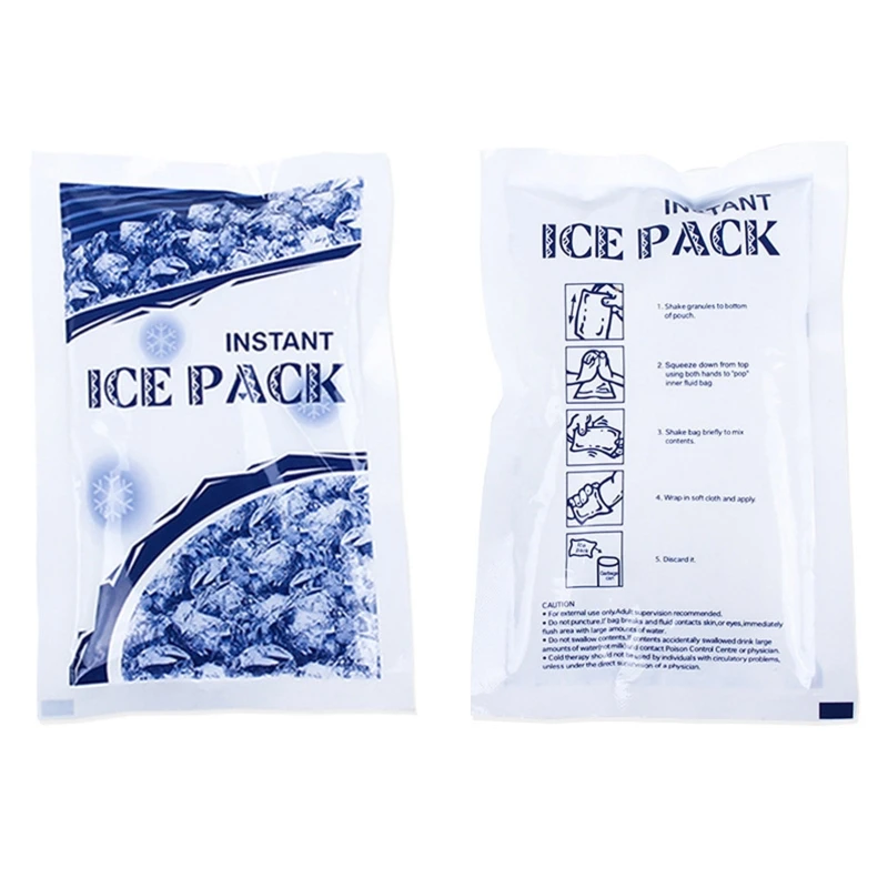 100g Disposable Ice Bag Ice Pack Instant Cooling Speed Cold Ice Bag Sunstroke