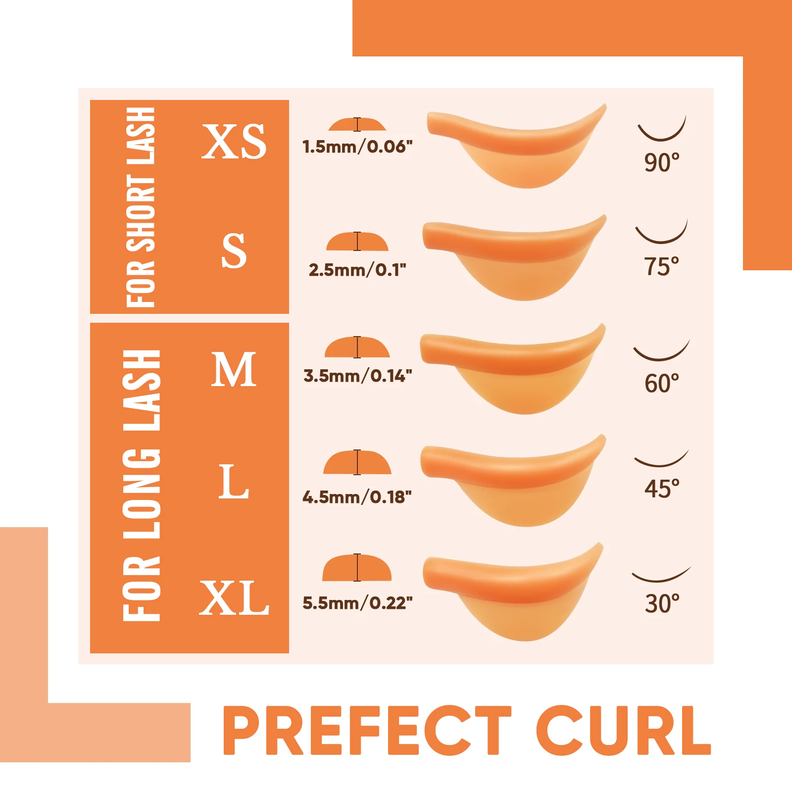 PERMANIA 5 Pairs U Curl Silicone Eyelash Perm Pads Sticky Lashes Rods Shield Lifting 3D Eyelash Curler Accessories Makeup Tools