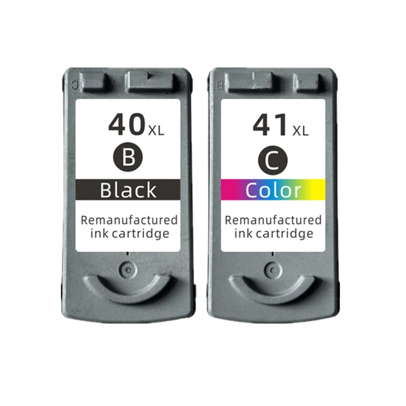 Compatible ink cartridge 40XL 41XL For Canon PG40 CL41 PG-40 CL-41 iP1600 / IP1700 / IP1800 PG 40 CL41 MP140 MP450 MP470 printer