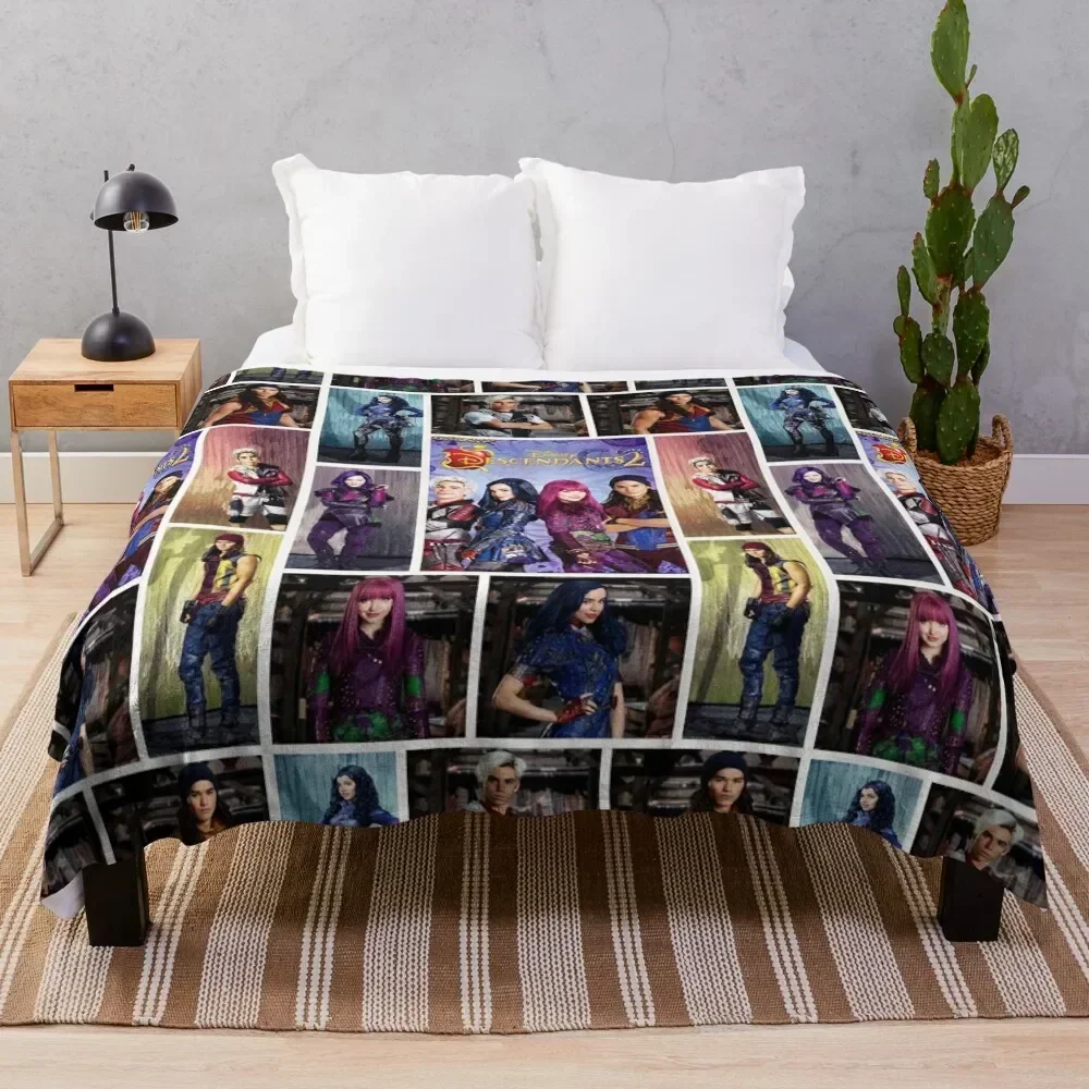 descendants collages Throw Blanket