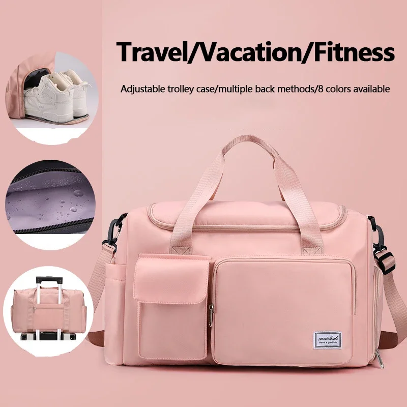 

Gym Bag for Men and Women Fitness Travel Sport Outdoor Waterproof Yoga Bag Dry Wet Shoulder Bags