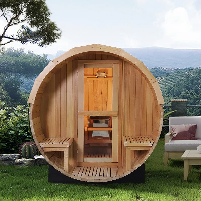 #For Sauna Manufacturer Traditional Dry Outdoor Finnish Sauna Cedar Barrel Sauna Room For Sale