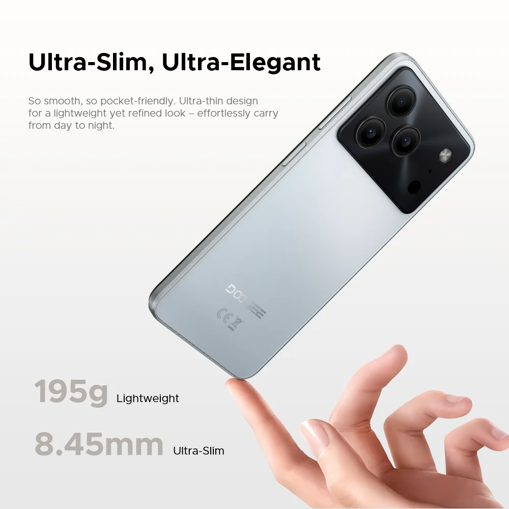 الإصدار العالمي DOOGEE Note 56 الهاتف الذكي أندرويد 16 6150mAh بطارية كبيرة 6.56 بوصة 90 هرتز عرض 24 جيجابايت 64 جيجابايت الهاتف المحمول