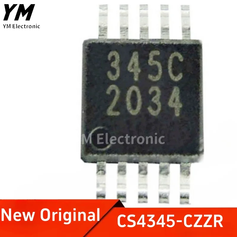 

New Original CS4345-CZZR CS4345-CZZ 345C MSOP10 Audio DAC chip