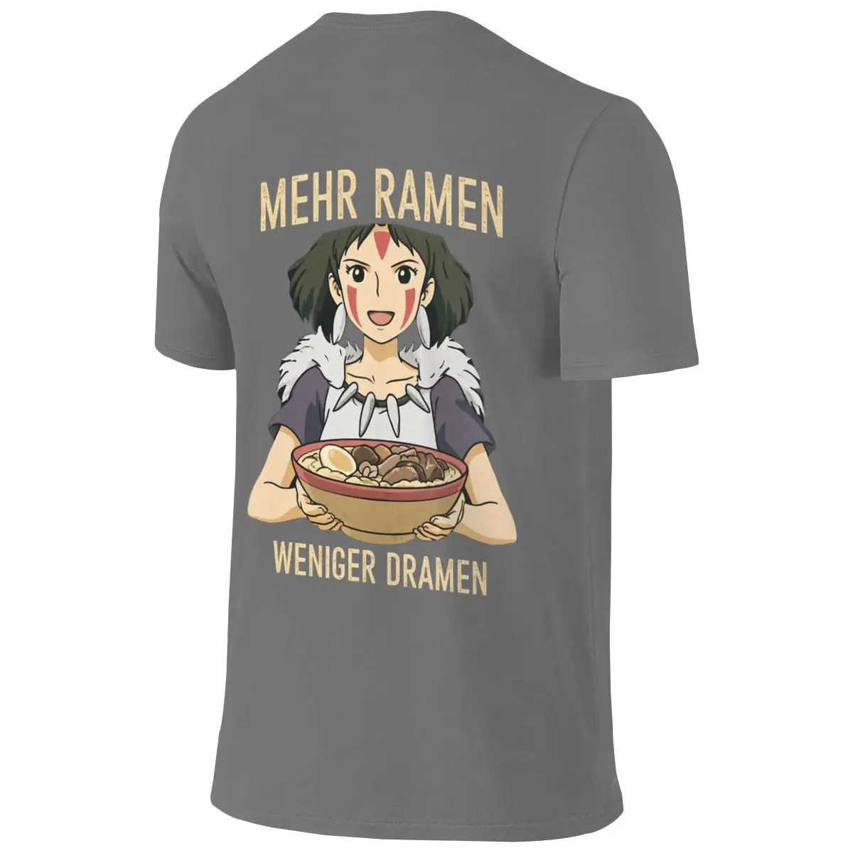 More Ramen - Less Drama 1 Cloud-Like Feeling Reversible T-shirt Fresh And Casual Basic Versatile Men's T-shirts