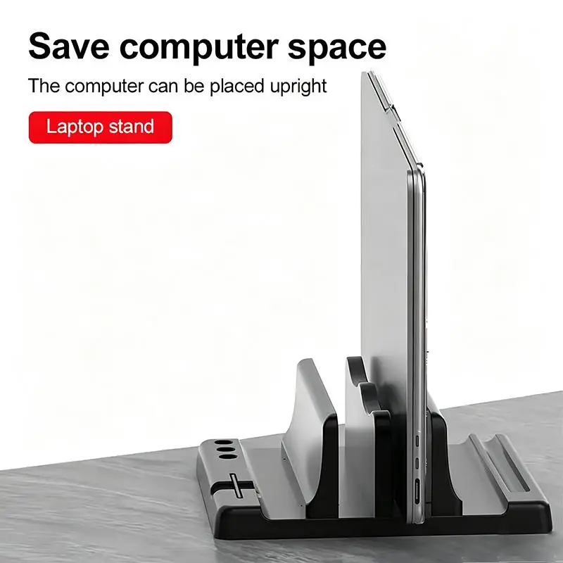 Vertical Laptop Stand Thickness Adjustable Tablet Phone Desktop Laptop Stand Portable Adjustable Stand Office Desk Storage