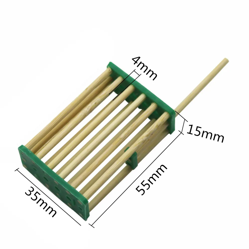 Bee Nest Bamboo Queen Bee Isolation Transport Cage Prisoners King Queen Cage Beekeeping Tools Apiculture Equipment 10/30/50 Pcs