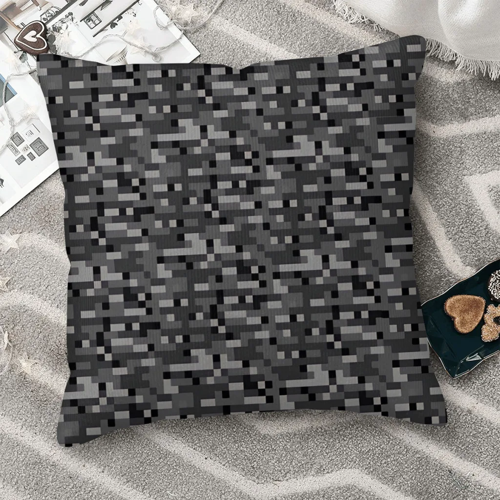 

Bedrock Texture Polyester Cushion Cover For Livingroom Car Decorative Kawaii Cojines Decorativos