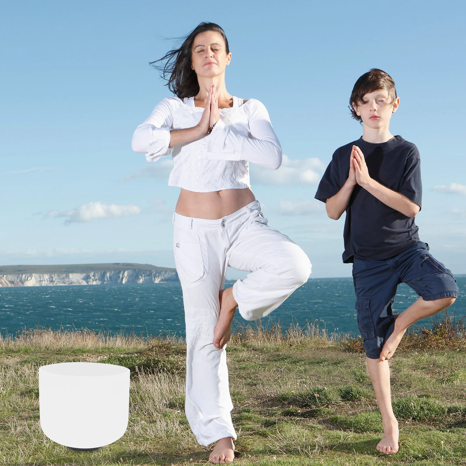 Singing Bowl Round 8 inch Singing Bowl Singing Bowl High-purity Quartz Material 432-440Hz Vibration Frequency For Sound Healing - Image 6