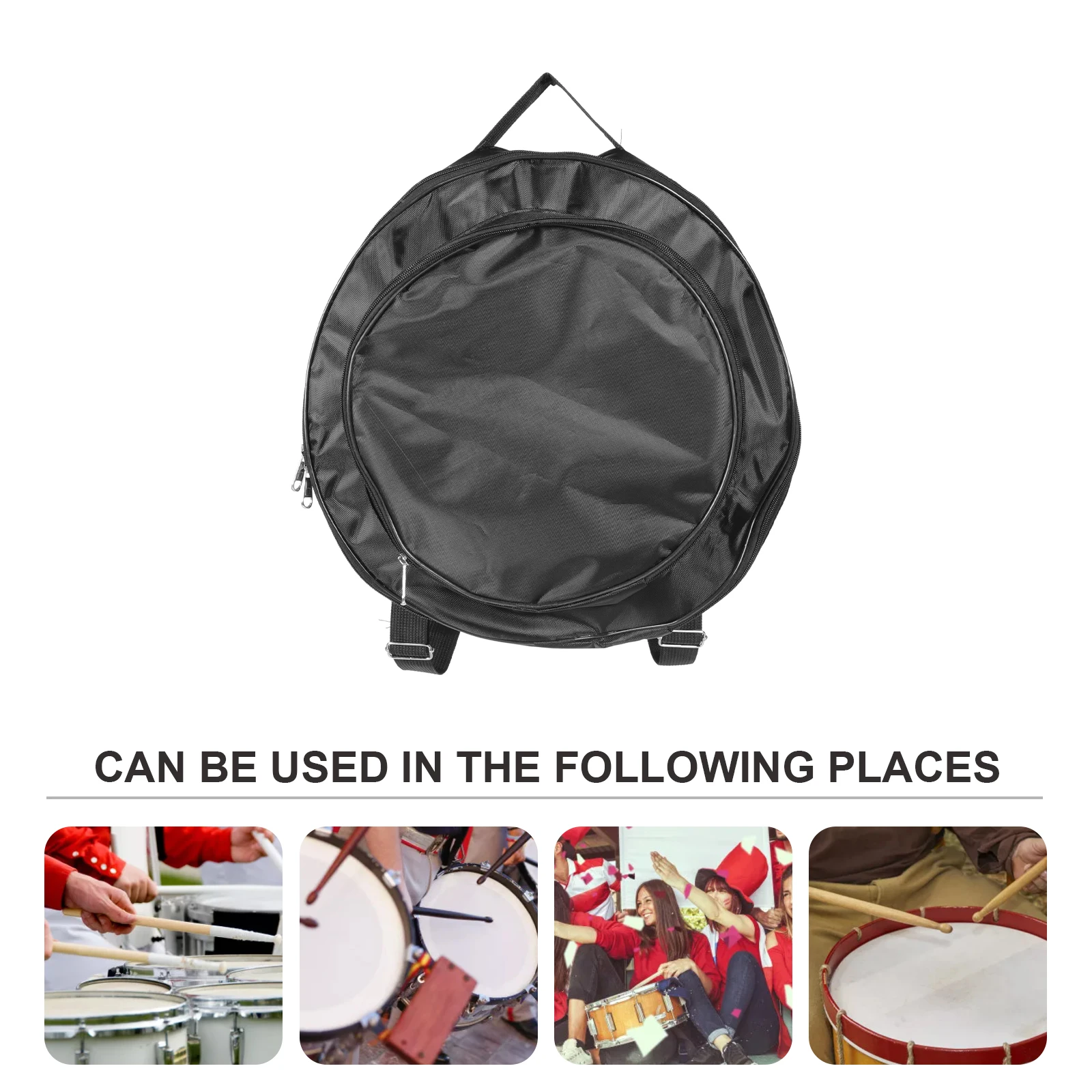 

Small Drum Bag Drumstick Snare Case for Carrier Drumsticks Tambourine Pouch Convenient