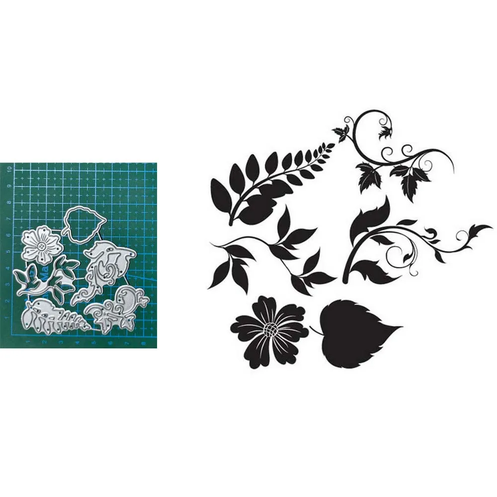 Pretty Leaves Metal Cutting Dies Stencil Die Cut Scrapbooking Craft DIY Album Paper Cards Embossing Die