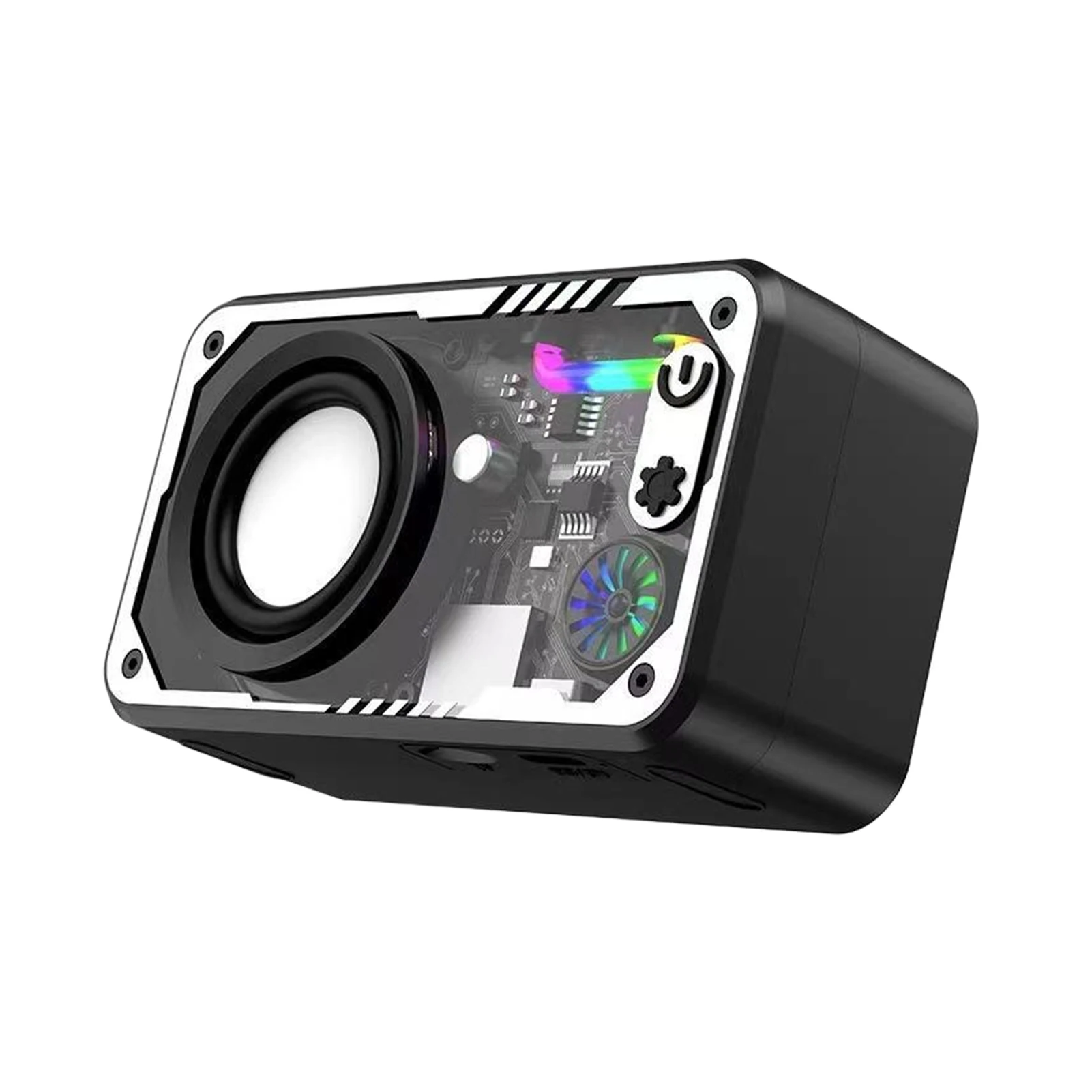 مكبر صوت بلوتوث محمول عالي الدقة لعشاق الموسيقى اتصال بلوتوث مكبر صوت للموسيقى أبيض V1