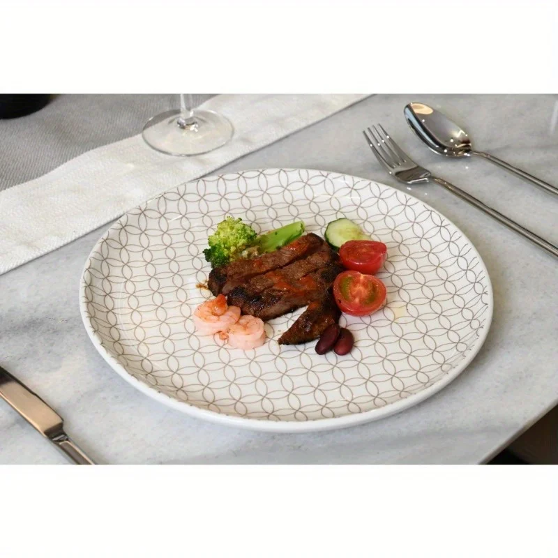 (2팩)4팩 석기 디너 플레이트 세트, 10.5"