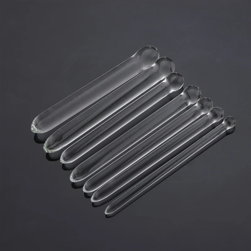 7 Size Male Penis Plug Glass Urethral Plug Urethra Dilatator Catheter Sounding Chastity Stimulate Masturbation Sex Toy Men 18+