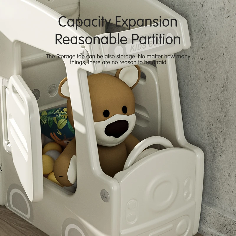 Stylish Preschool Cartoon Nursery Cabinet Storage Indoor Bedroom Kindergarten Daycare Baby School Kids Children Furniture Sets