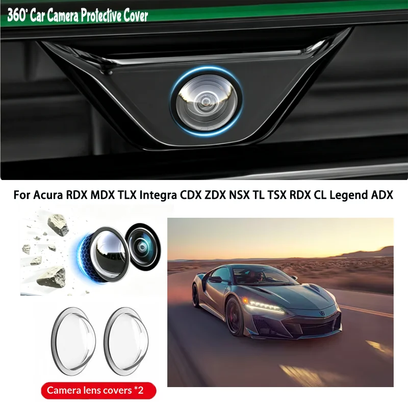 Car camera protective cover lens cover For Acura RDX MDX TLX Integra CDX ZDX NSX TL TSX RDX CL Legend ADX