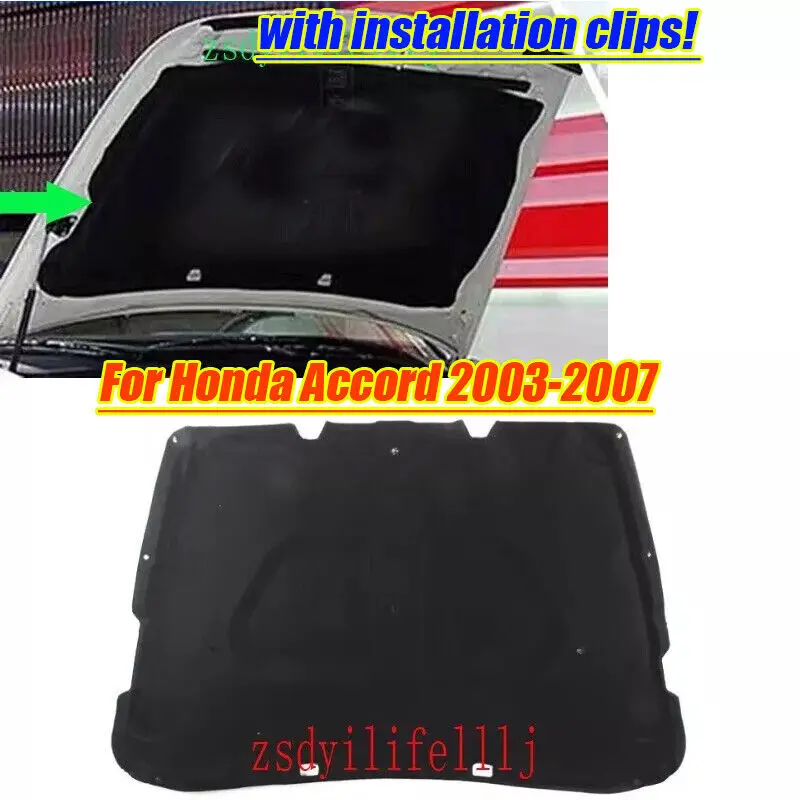 

1x для Honda Accord 2003-2007, изоляционная накладка на передний капот, подкладка, тепловая накладка