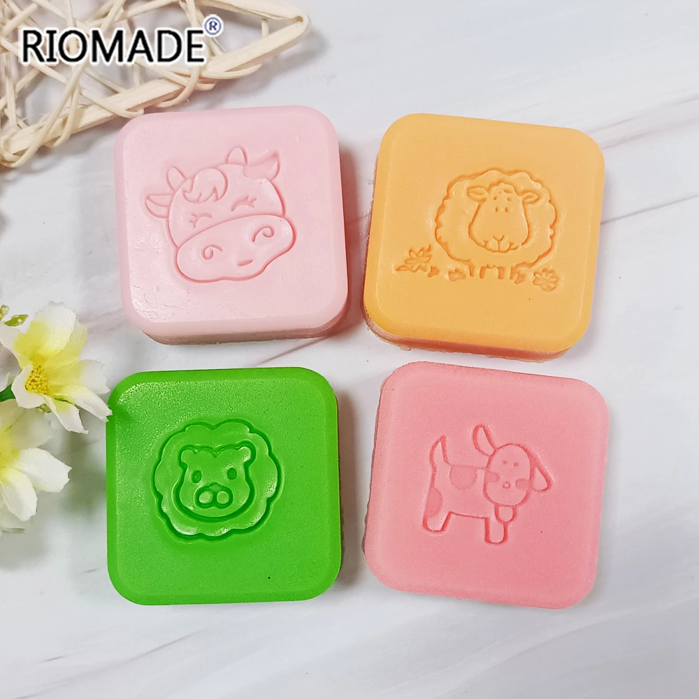 귀여운 코끼리 우유 암소 양 패턴 비누 인감 수제 장식 - Soap Making Websites 리뷰 및 가격