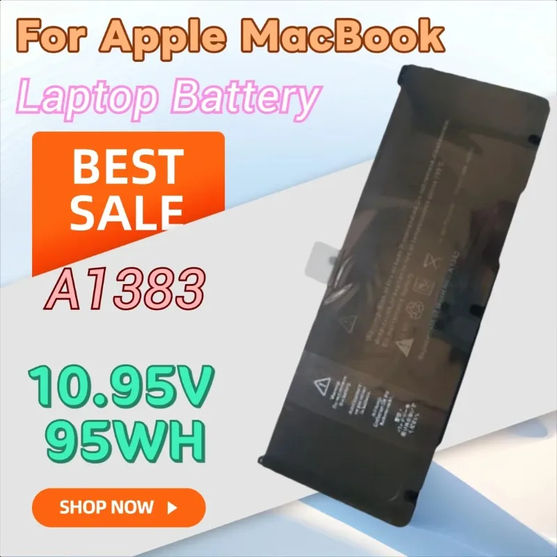 

New 95WH 10.95V Laptop Battery for Apple MacBook Pro 17" A1383 A1297 MD311 MC725