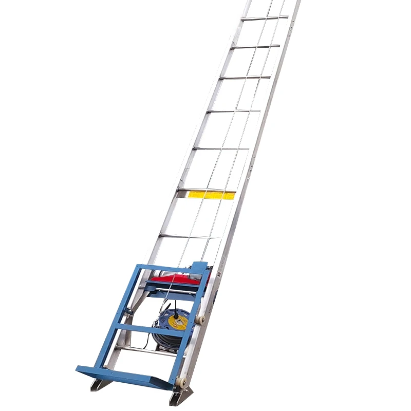 Quickly Assemble Wire Rope Hoist Alum Electric Ladder Lift Panel Solar Lift 4-19m