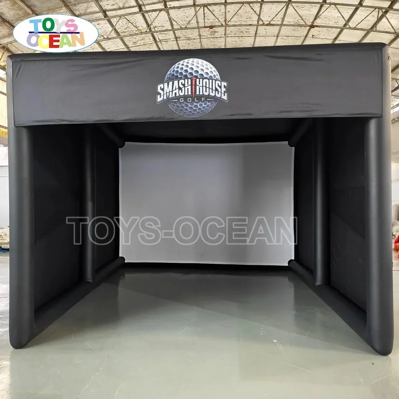Professional TOYS-OCEAN X-5998 Inflatable Golf Training Simulator Shell Projection Tent for Indoor Outdoor Inflatable Movie