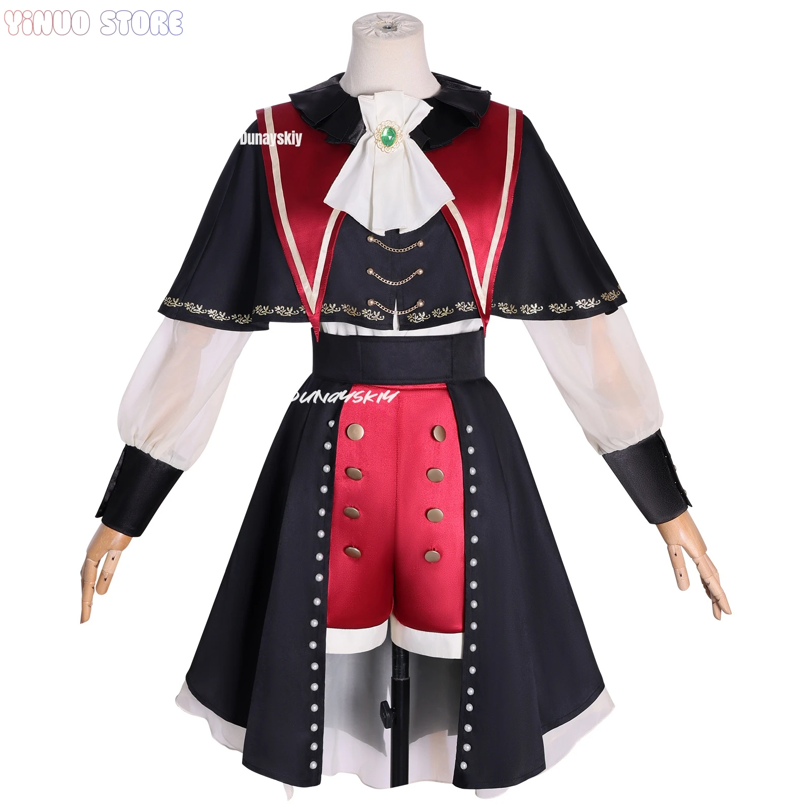 أزياء أنيمي بانج دريم أفيو موجيكا واكابا موتسومي مورتيس التأثيرية شال قميص تنورة شورت قبعة ارتداء أزياء الهالوين للنساء