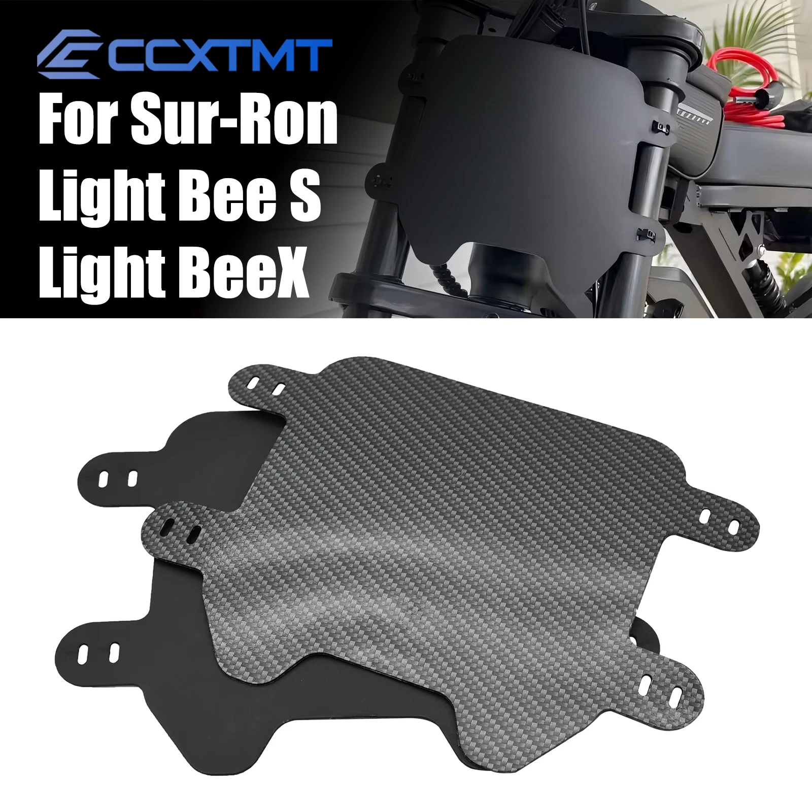 Oryginalne części motocyklowe przednia płyta listwa ochronna akcesoria Liecense dla SUR-RON SURRON Light Bee Light & Bee X numer rejestracyjny