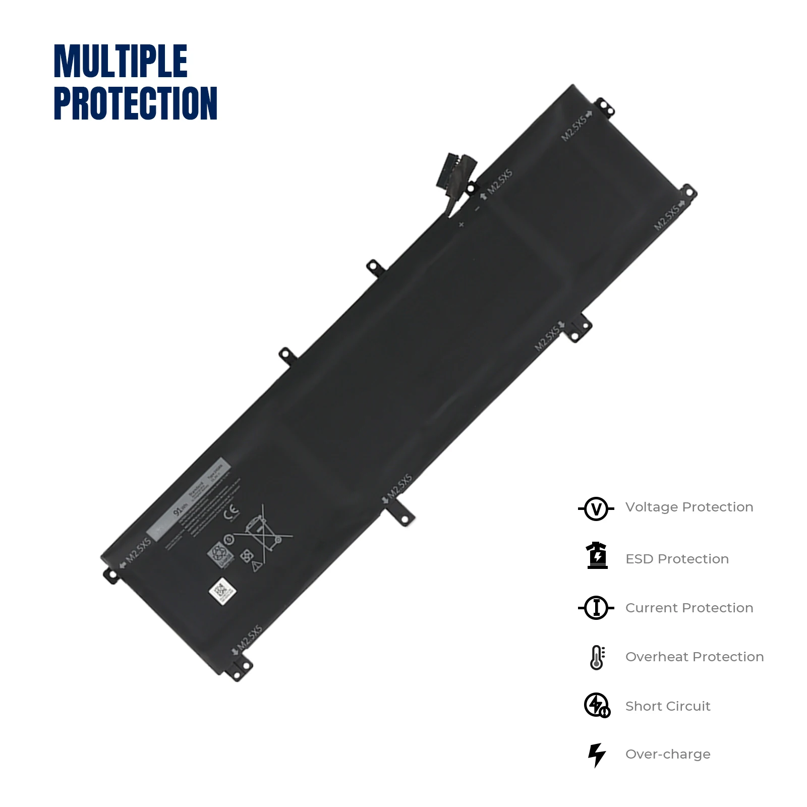 YOOFAN Batería de ordenador portátil 91WH 245RR para DELL XPS 15 9530 9535 Series, DELL Precision M3800 TOTRM H76MV 7D1WJ