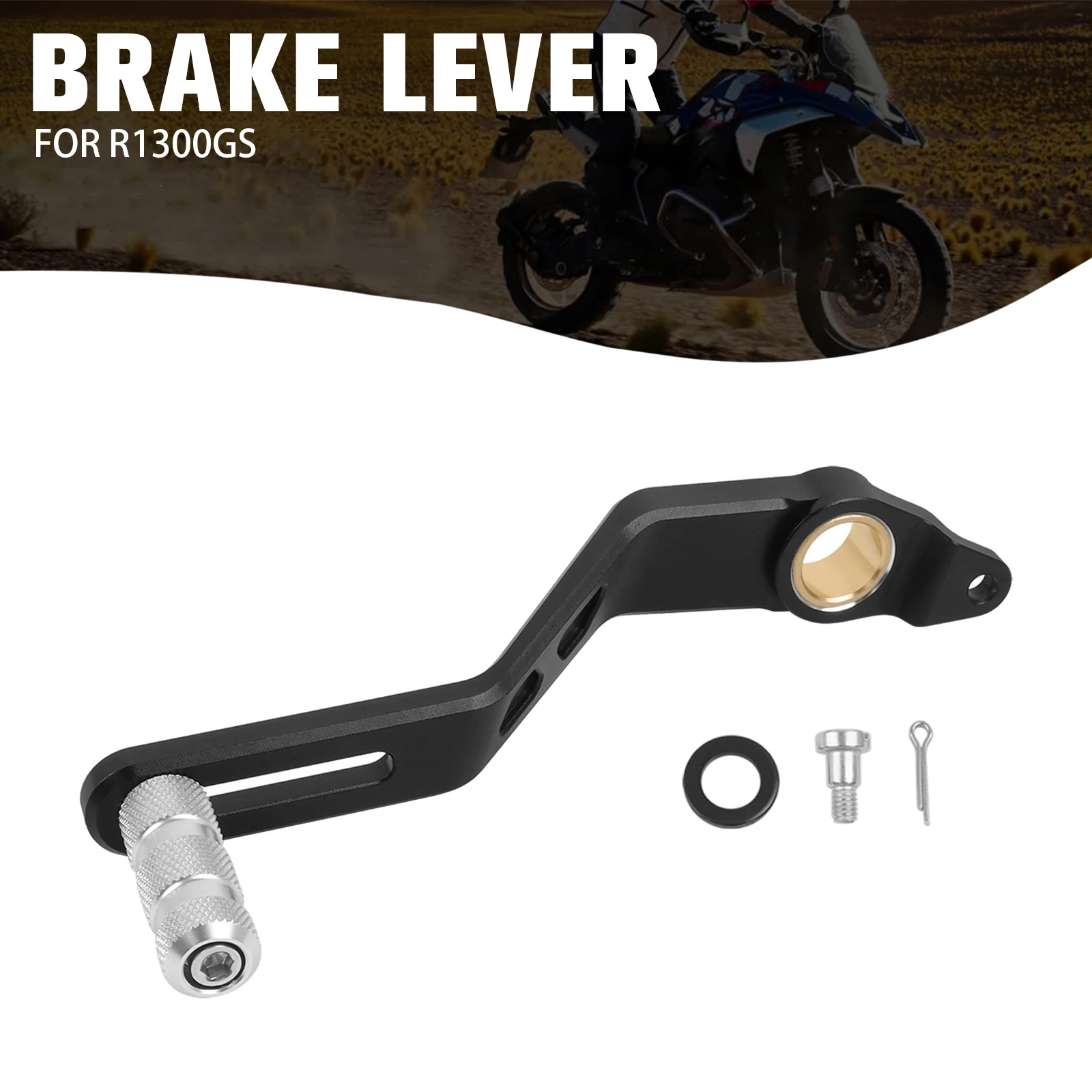 

For BMW R1300GS ADV R 1300 GS R1300 GS 2023 2024 Motorcycle Rear Footpegs Foot Brake Pedal Control Lever Aluminum Accessories