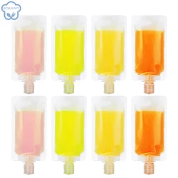 5/10pcs Travel Fluid Makeup Packing Bag Transparent Flip Cap Packaging Bag Plastic Stand Up Spout Pouch 30/50/100 Ml