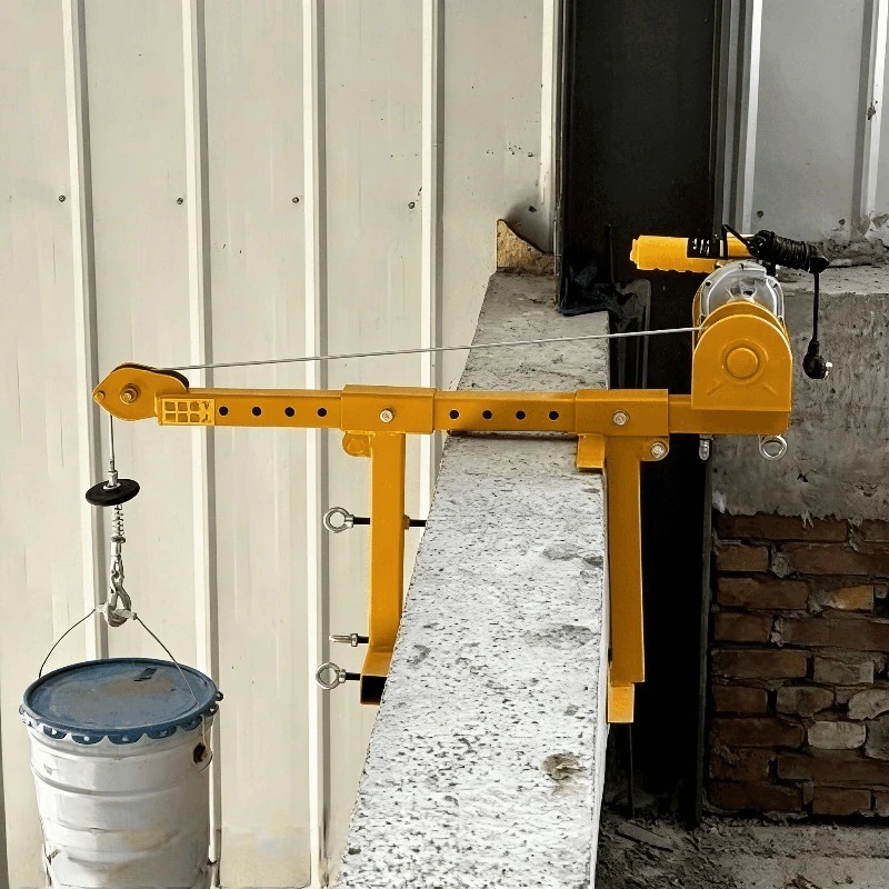 Customizable Portable Small Hoist Home Renovation Indoor Outdoor Burglar Proof Door Window Glass Crane